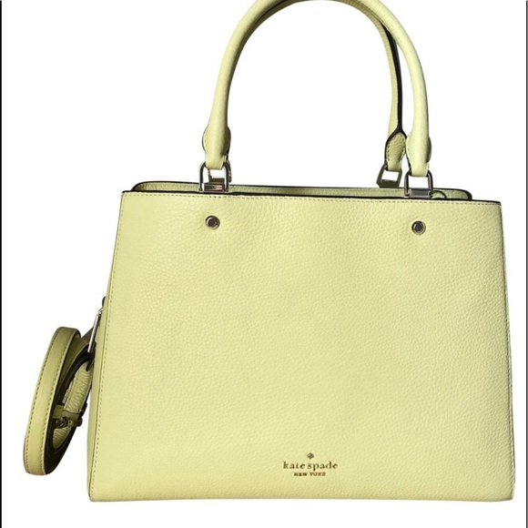 kate spade Handbags - Kate Spade New York medium triple compartment satchel Leila frosty lime NWT